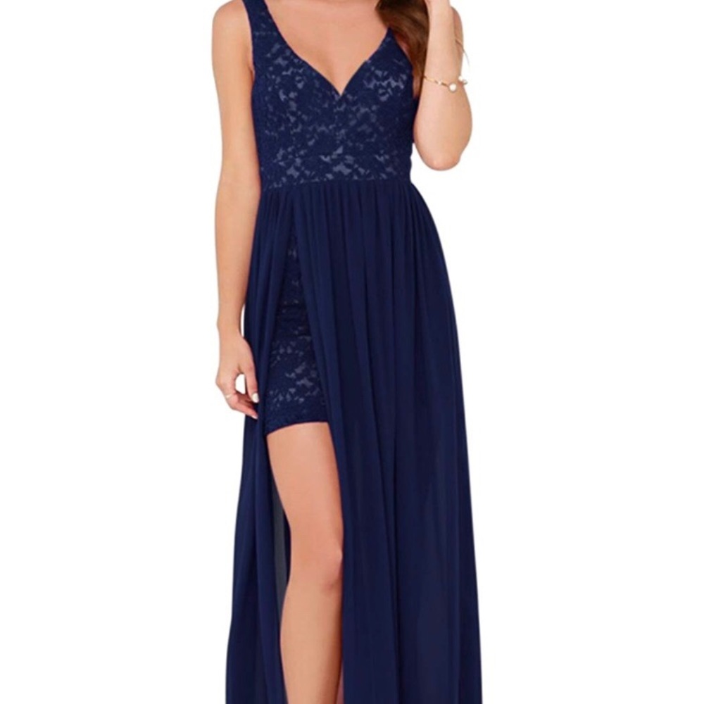 *final price*Navy Backless chiffon dress 💙💙💙